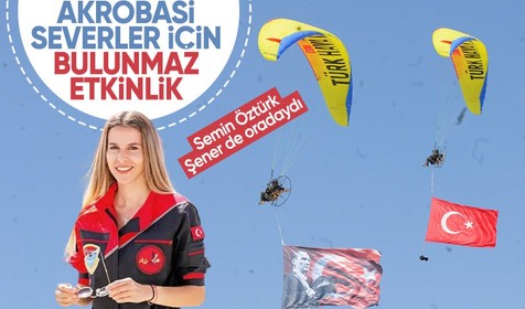 Sivrihisar Hava Gösterileri 2024 başladı! Türkiye'nin tek sivil kadın akrobasi pilotu Semin Öztürk Şener'in gösterisi nefes kesti