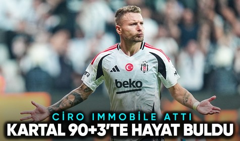 Beşiktaş son dakikada kazandı