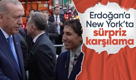 Cumhurbaşkanı Erdoğan New York'ta! Karşılayanlar arasında Hafize Gaye Erkan'da var