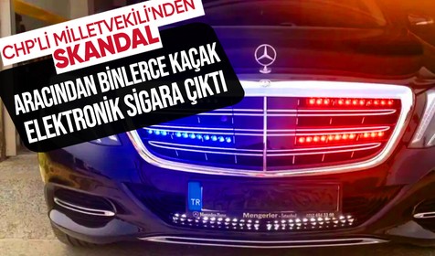 Edirne'de CHP'li Milletvekili'nden skandal! Ediz Ün'ün cipinden binlerce kaçak elektronik sigara çıktı