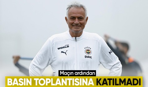 Jose Mourinho derbi mağlubiyetinin ardından basın toplantısına katılmadı