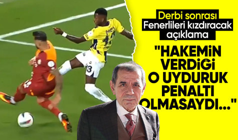 Dursun Özbek'ten derbi açıklaması: "O uyduruk penaltı olmasa..."