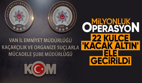 Van’da 66 milyon TL değerinde kaçak altın ele geçirildi