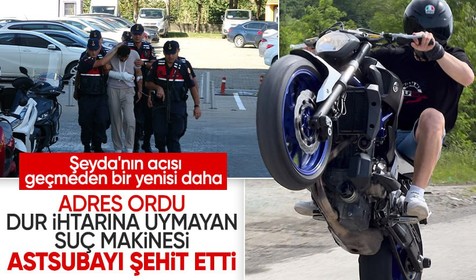 Motosikletiyle astsubaya çarparak şehit etmişti! Ordu'daki suç makinesinin de 22 suç kaydı çıktı