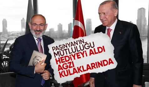Paşinyan'ın sevinci! Cumhurbaşkanı Erdoğan'ın hediyesi yüzünü güldürdü