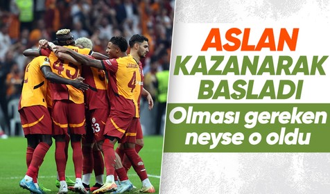 RAMS Park'ta 2 farklı galibiyet! Galatasaray Avrupa'ya galibiyetle başladı