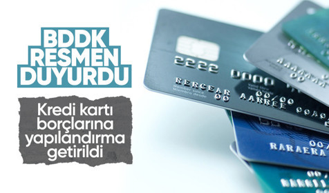 BDDK resmen duyurdu! Kredi kartı borçlarına yapılandırma getirildi