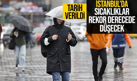 İstanbul için tarih verildi! Sıcaklıklar 4 ila 8 derece düşecek