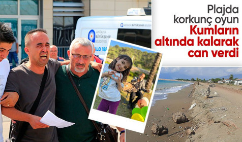 Plajda korkunç oyun! 8 yaşındaki Ezgi kumların altında kalarak can verdi