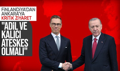 Finlandiya Cumhurbaşkanı Türkiye'de! Cumhurbaşkanı Erdoğan'dan önemli açıklamalar