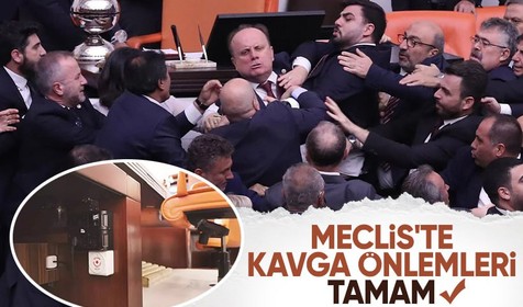 Meclis'te yeni yasama yılı hazırlıkları sona erdi! Olası kavgalar için panik düğmesi yerleştirildi