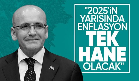 Bakan Şimşek: Enflasyonda 2025'in ikinci yarısında tek haneye ulaşacak