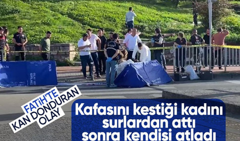 İstanbul'da surlarda dehşet: İki genç kadını öldürdü, intihar etti