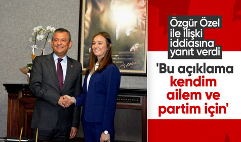 Şehzadeler Belediye Başkanı Gülşah Durbay, Özgür Özel ile ilişkisi olduğu iddiasını yalanladı