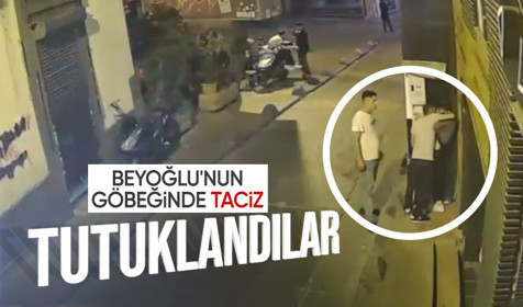 Beyoğlu'nda genç kızı taciz eden 2 sapık tutuklandı