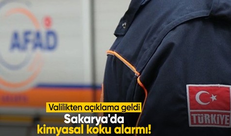 Sakarya'da kimyasal koku alarmı! Valilikten açıklama geldi