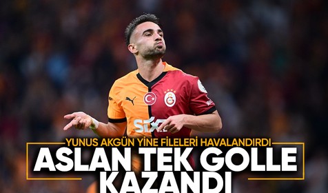 Yunus Akgün atmaya devam ediyor! Aslan tek golle kazanmayı bildi