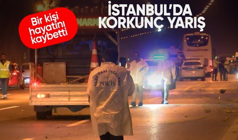 İstanbul'da korkunç yarış: Bir motosiklet sürücüsü hayatını kaybetti