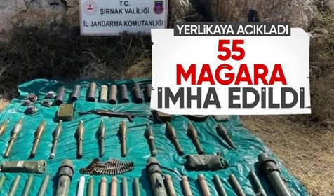 "Gürz-18" operasyonlarında 55 mağara sığınak ve barınma alanı imha edildi: Yerlikaya açıkladı