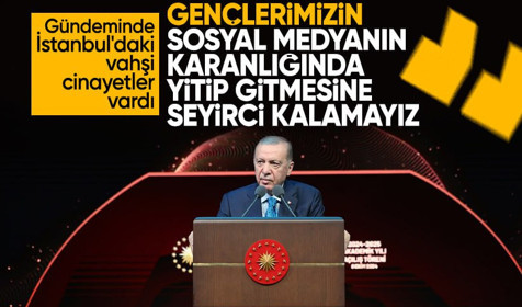 Cumhurbaşkanı Erdoğan: Gençlerimizin dijital mecraların karanlık dehlizlerinde yitip gitmelerini izleyemeyiz