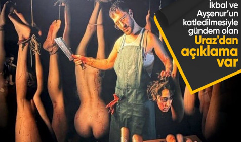 Kesik kadın kafasıyla poz veren Uraz Kaygılaroğlu'ndan açıklama