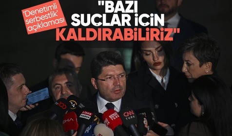 Adalet Bakanı Yılmaz Tunç canlı yayında 'denetimli serbestlik' açıklaması: "Kaldırabiliriz"