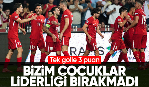 A Milli Futbol Takımı tek golle kazandı, liderliğini sürdürdü