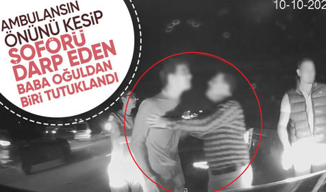 Ambulanstan yol istediler, vermeyince önünü kesip sürücüyü darp ettiler