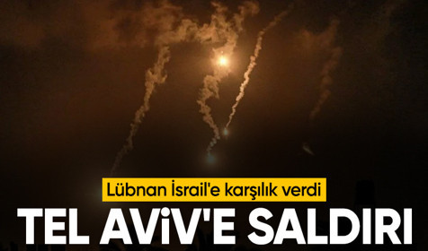 Hizbullah'tan İsrail'in başkenti Tel Aviv'e saldırı