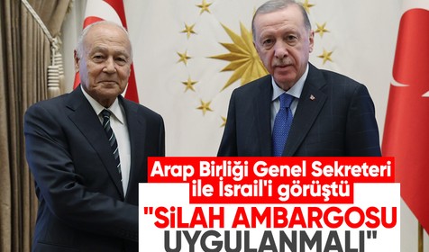Cumhurbaşkanı Erdoğan, Arap Birliği Genel Sekreteri Ahmed Ebu Gayt'ı kabul etti