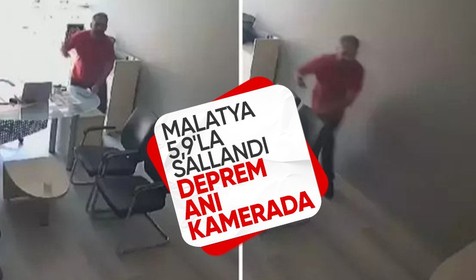 Malatya'da 5,9'luk deprem birçok ili salladı! O anlar kamerada
