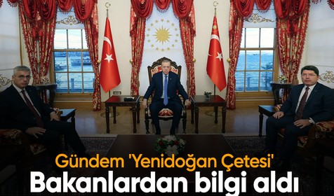 Dolmabahçe'de kritik toplantı! Erdoğan, Bakan Tunç ve Bakan Memişoğlu'nu kabul etti