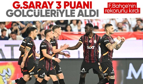 Fenerbahçe'nin rekorunu kırdı: Galatasaray, 3 puanı golcüleriyle aldı!