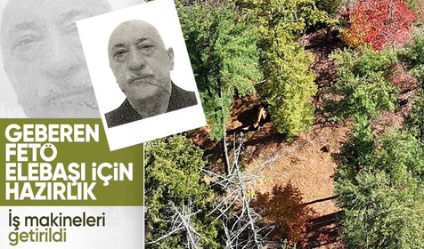FETÖ mensupları Gülen'in cenazesini gömmeye hazırlanıyor: Çiftliğe iş makinesi getirildi!