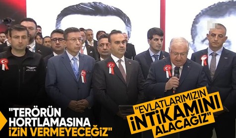 Bakanlar SAHA EXPO’da TUSAŞ'ın önünden mesaj verdi: Terörün hortlamasına izin vermeyeceğiz