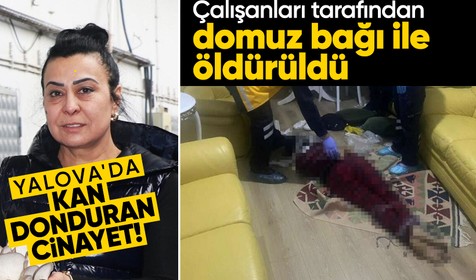 Yalova'da kadın girişimci çalışanları tarafından domuz bağı ile öldürüldü