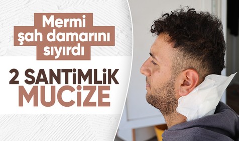 18 yaşındaki gencin ensesine yoğun mermi isabet etti: 2 santimle ölümden döndü!