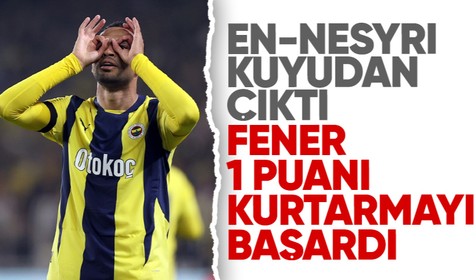 En-Nesyri nihayet uyandı! Kanarya 1 puanı kurtarmayı başardı