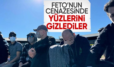Gülen'in cenazesine katılanlar yüzlerini maske ve gözlükle gizledi