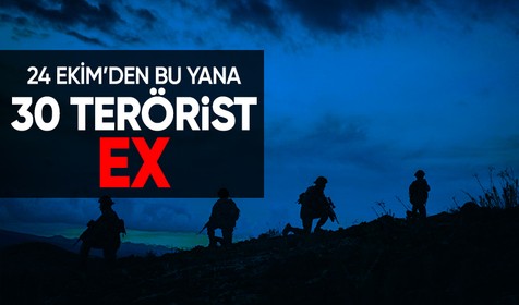 MSB açıkladı: Dün geceden beri 30 terörist etkisiz hale getirildi!