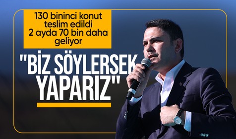 Bakan Kurum: Biz söylersek yaparız