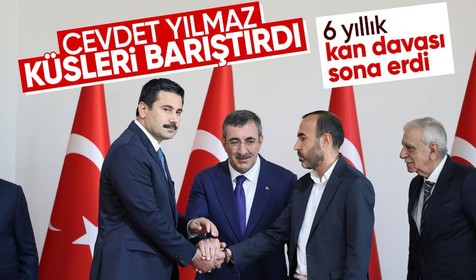 Cumhurbaşkanı Yardımcısı Cevdet Yılmaz, Şanlıurfa'da Şenyaşar ve Yıldız ailelerini barıştırdı