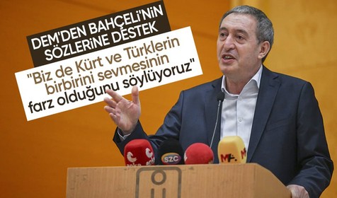 DEM Parti Eş Genel Başkanı Bakırhan'dan Bahçeli'nin Kürt ve Türk sözlerine destek