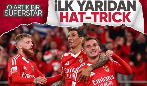 İlk yarıdan hat-trick yaptı! Kerem Aktürkoğlu rüzgarı esmeye devam ediyor