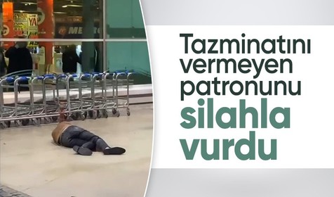 Tazminatını vermeyen patronunu silahla vurdu