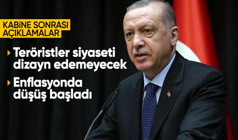 Kabine toplantısı sona erdi: Cumhurbaşkanı Erdoğan'dan ekonomi mesajı