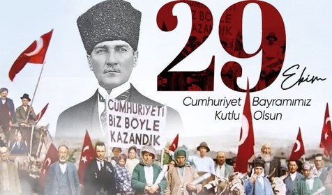 Mustafa Kemal Atatürk'ün "En büyük eserim" dediği Türkiye Cumhuriyeti 101. yılını kutluyor