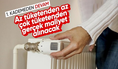 Doğalgazda kademeli fiyat tarifesi geliyor