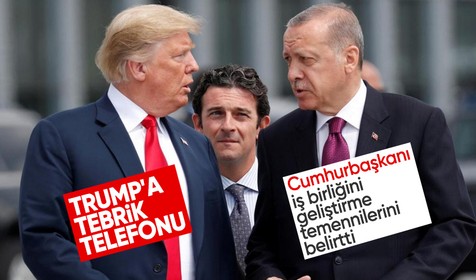 Cumhurbaşkanı Erdoğan'dan Donald Trump'a tebrik telefonu