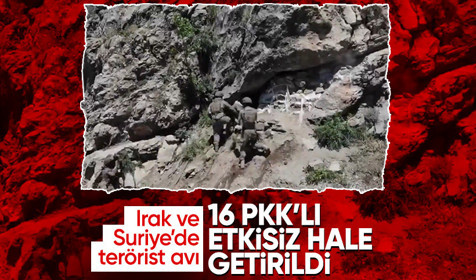 Son dakika: Irak ve Suriye'de 16 PKK'lı terörist etkisiz hale getirildi